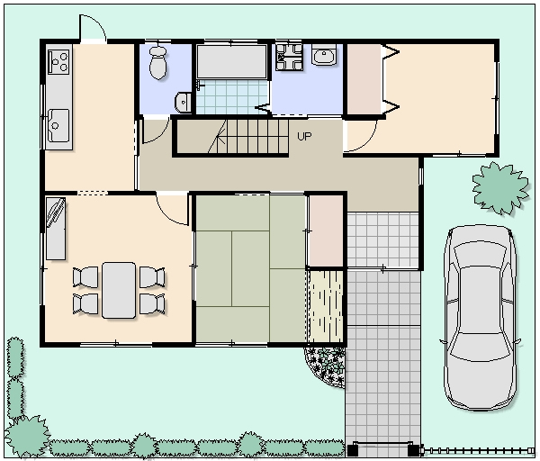 Ld 和室を広々ldにリフォーム リフォームプラン例 リビングリフォーム