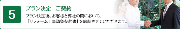 プラン決定・ご契約